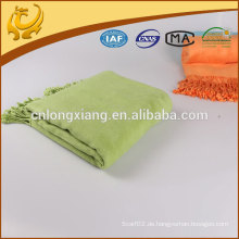 Modische Design Solid Color Bamboo Throw Blanket Custom verkauft nach USA